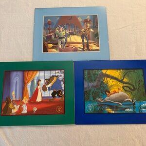 Disney Vintage 90’s Lithographs Toy Story Jungle Book Beauty and the Beast